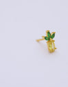 Tropical Pineapple Gold Single Earring