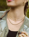 Collar Circles Twist Baño Oro