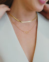 Collar Circles Twist Baño Oro