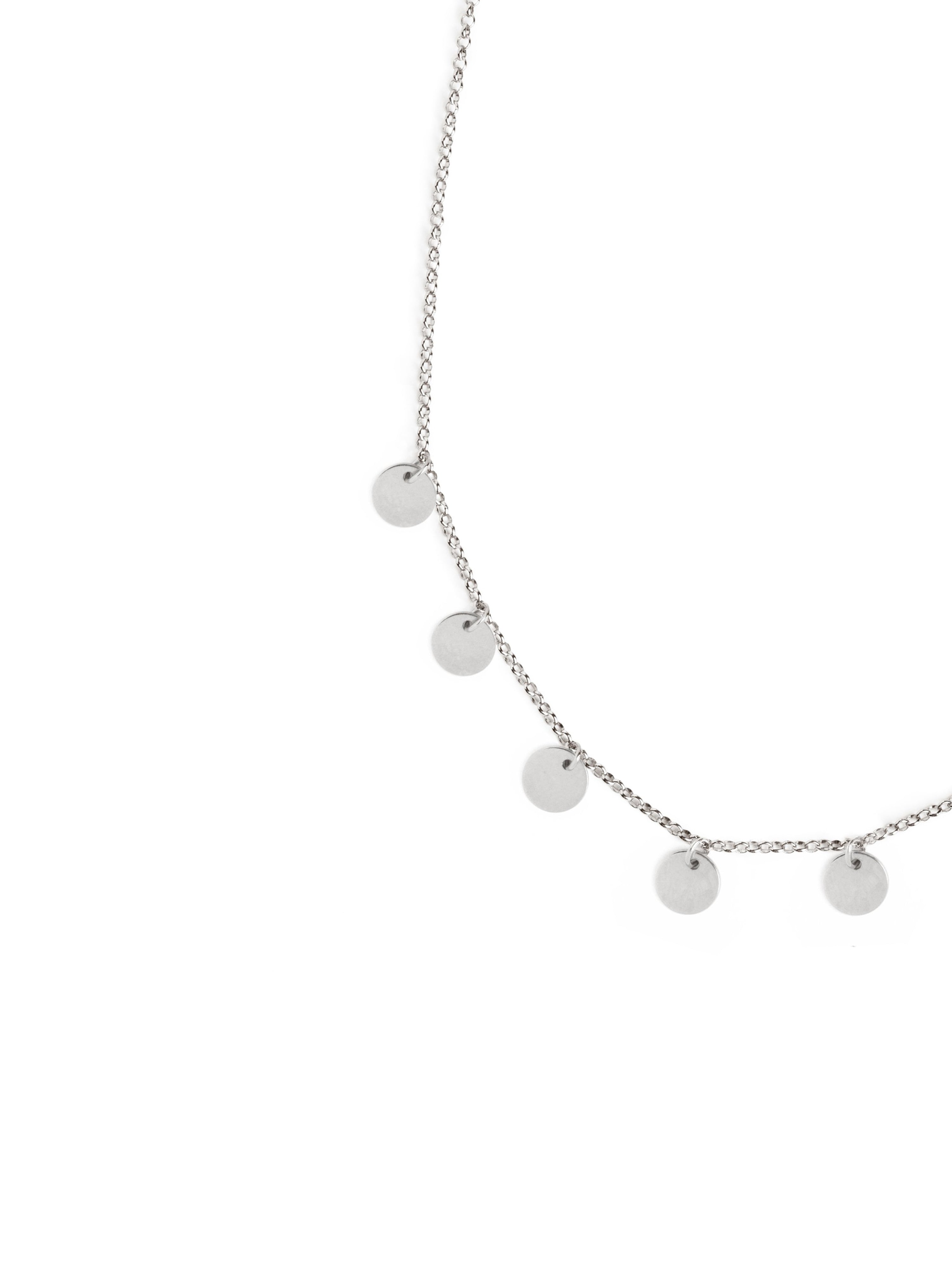 Mini Moons Silver Necklace