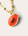 Collar Tropical Picnic Oro - Papaya