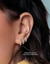 Cleo M Rose Gold Hoop Single Earring