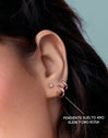 Klein 7 Rose Gold Hoop Single Earring