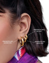 Nairo Gold Hoop Earrings