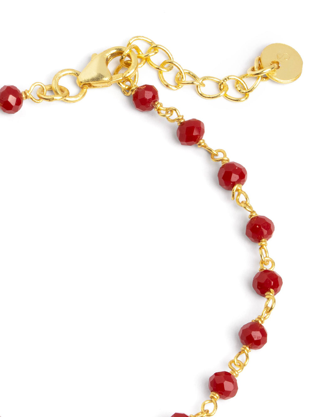 Pulsera Crystals Cherry Oro