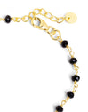 Pulsera Crystals Black Oro