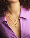 Collar Pebbles L Baño Oro