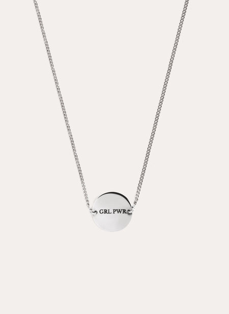 Moon Personalized Silver Necklace