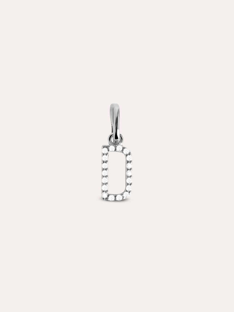 Letter Spark Silver Charm