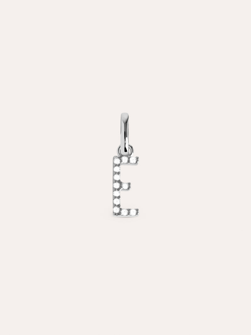 Letter Spark Silver Charm