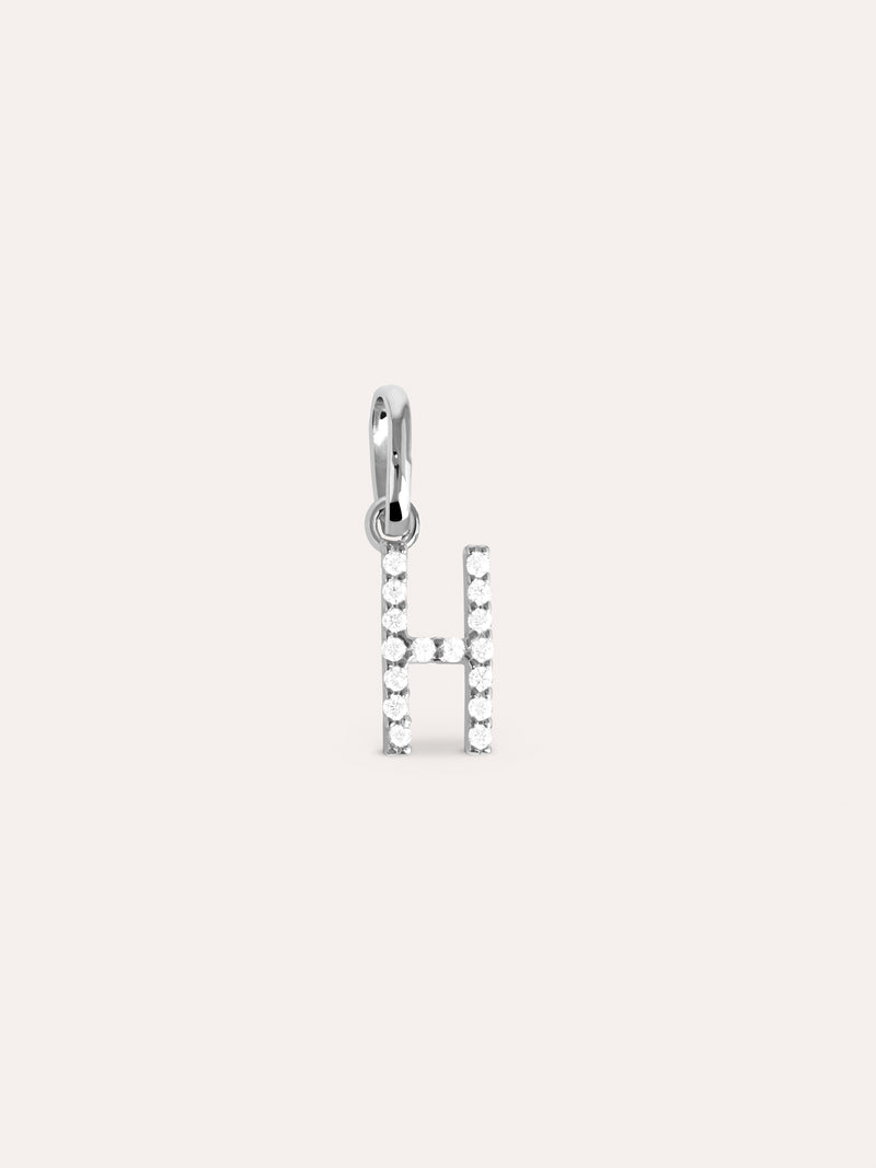 Letter Spark Silver Charm