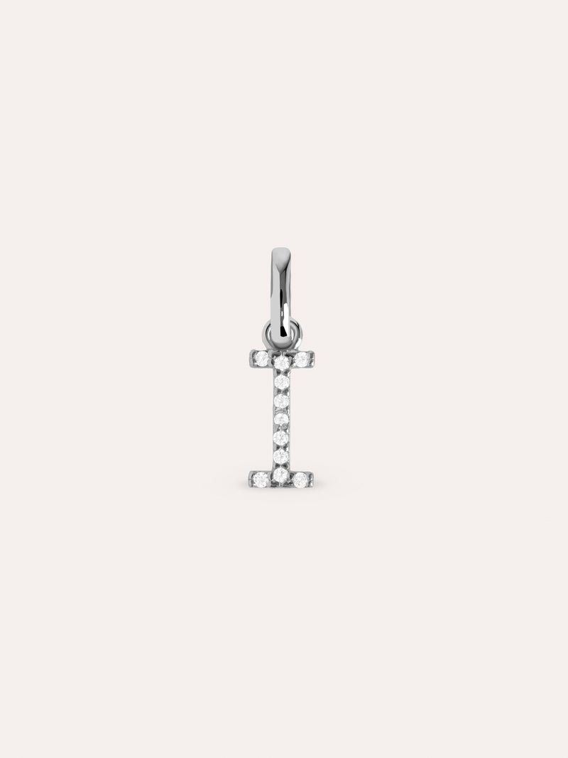 Letter Spark Silver Charm