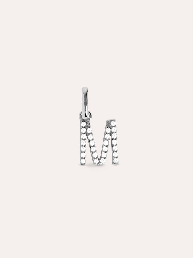Letter Spark Silver Charm