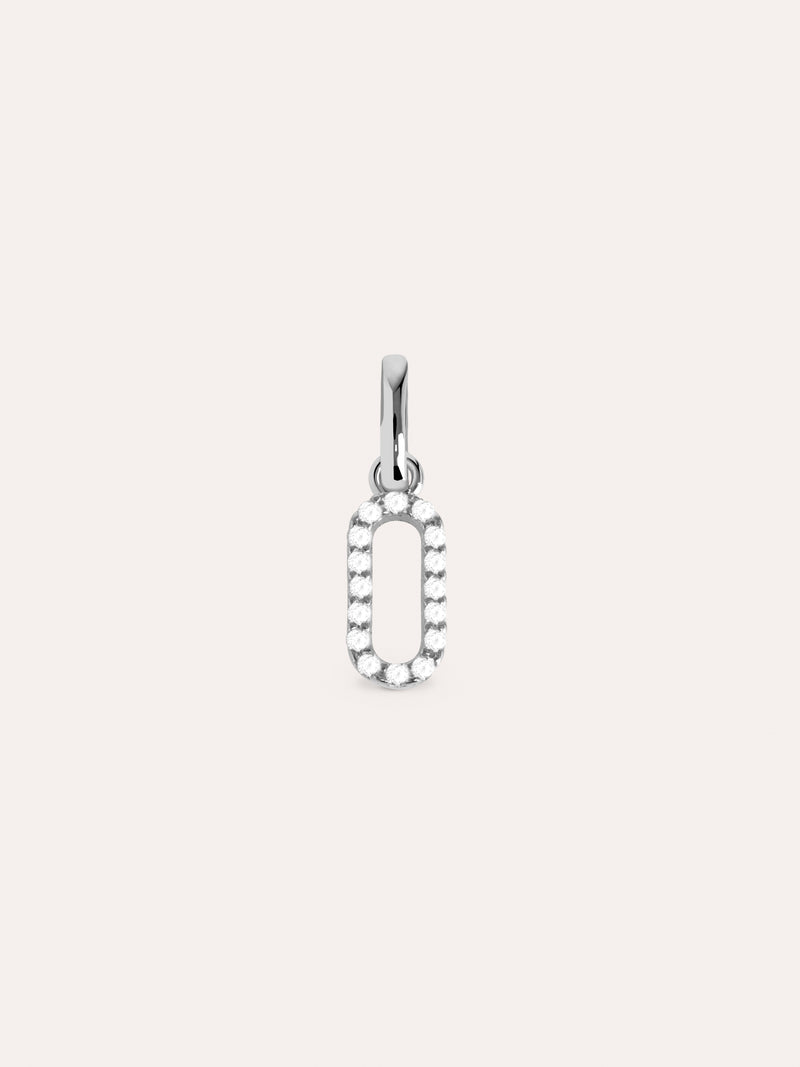 Letter Spark Silver Charm