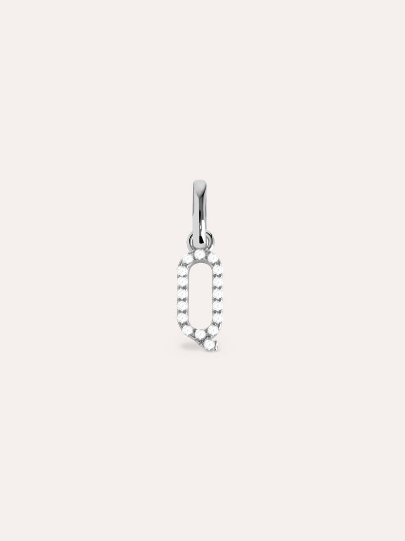 Letter Spark Silver Charm
