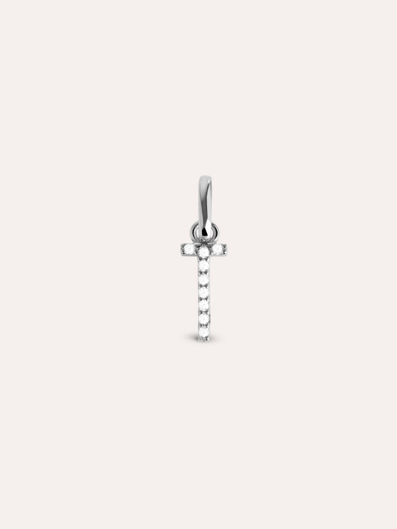 Letter Spark Silver Charm