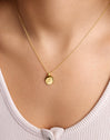 Collar Personalizado Stamp Letter Oro