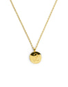 Collar Personalizado Stamp Letter Plata Baño Oro