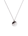 Stamp Letter Personalized Silver Necklace