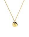 Collar Personalizado Stamp Letter Plata Baño Oro
