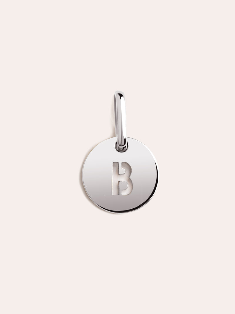 Mini Medallion Silver Letter