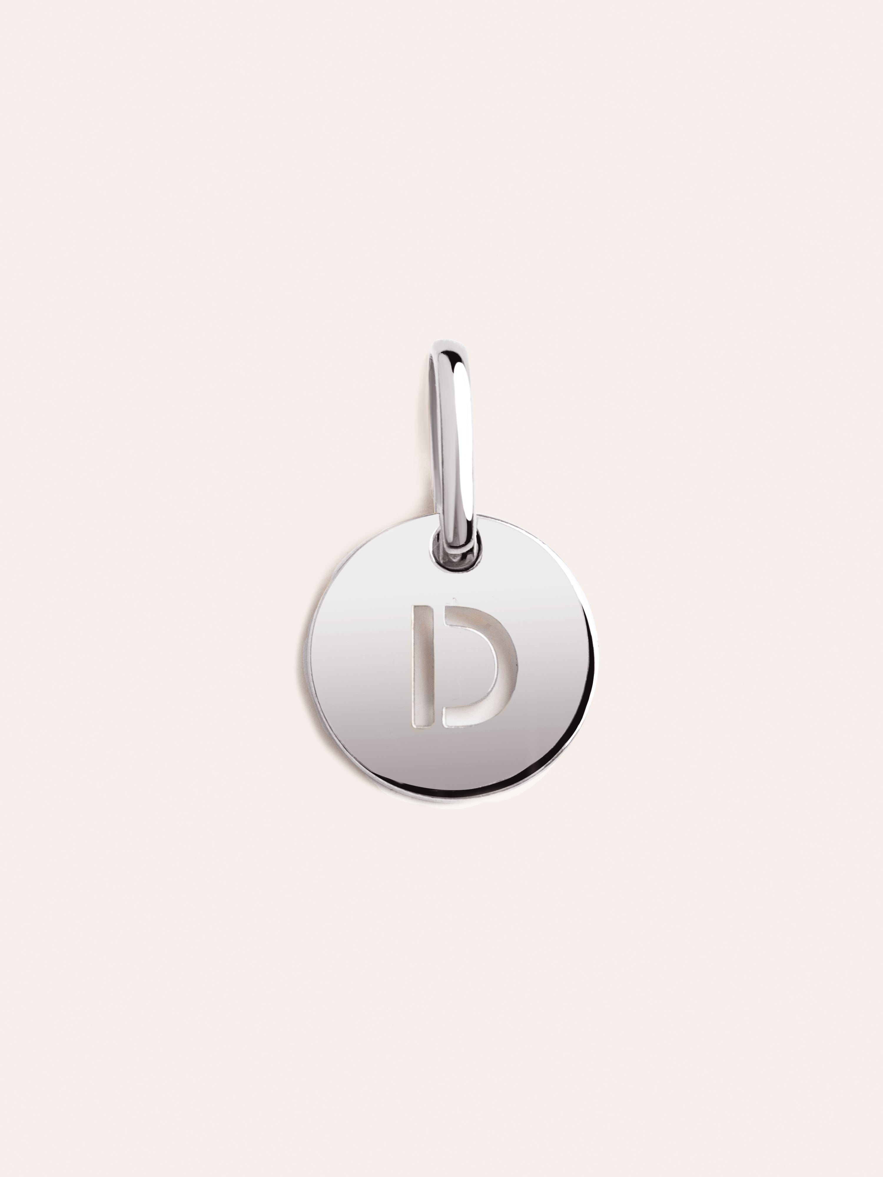 Mini Medallion Silver Letter