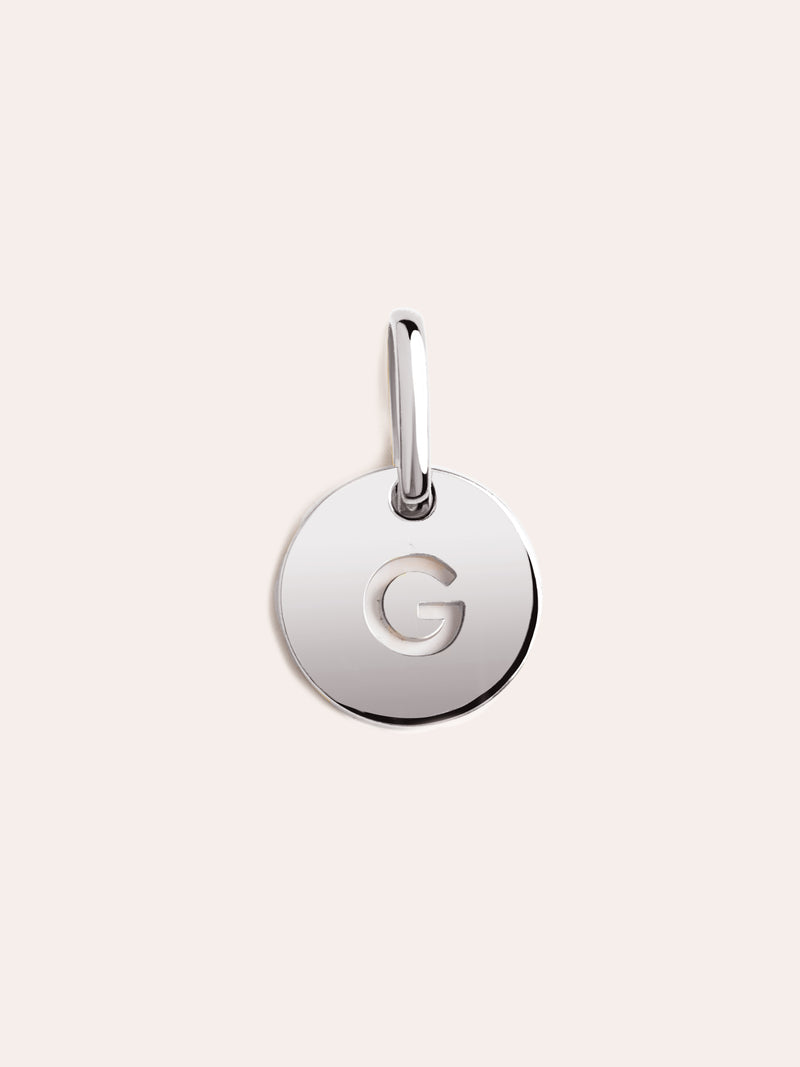 Mini Medallion Silver Letter