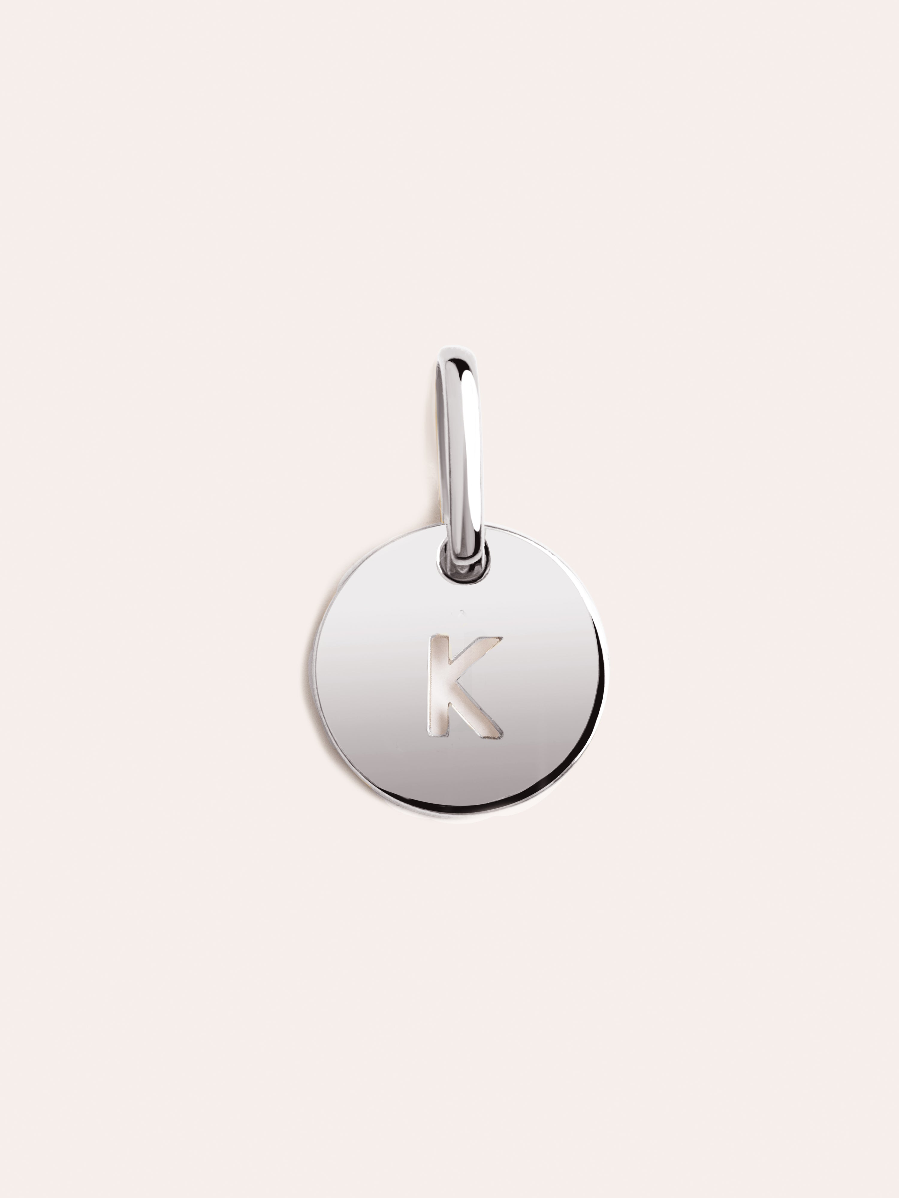 Mini Medallion Silver Letter