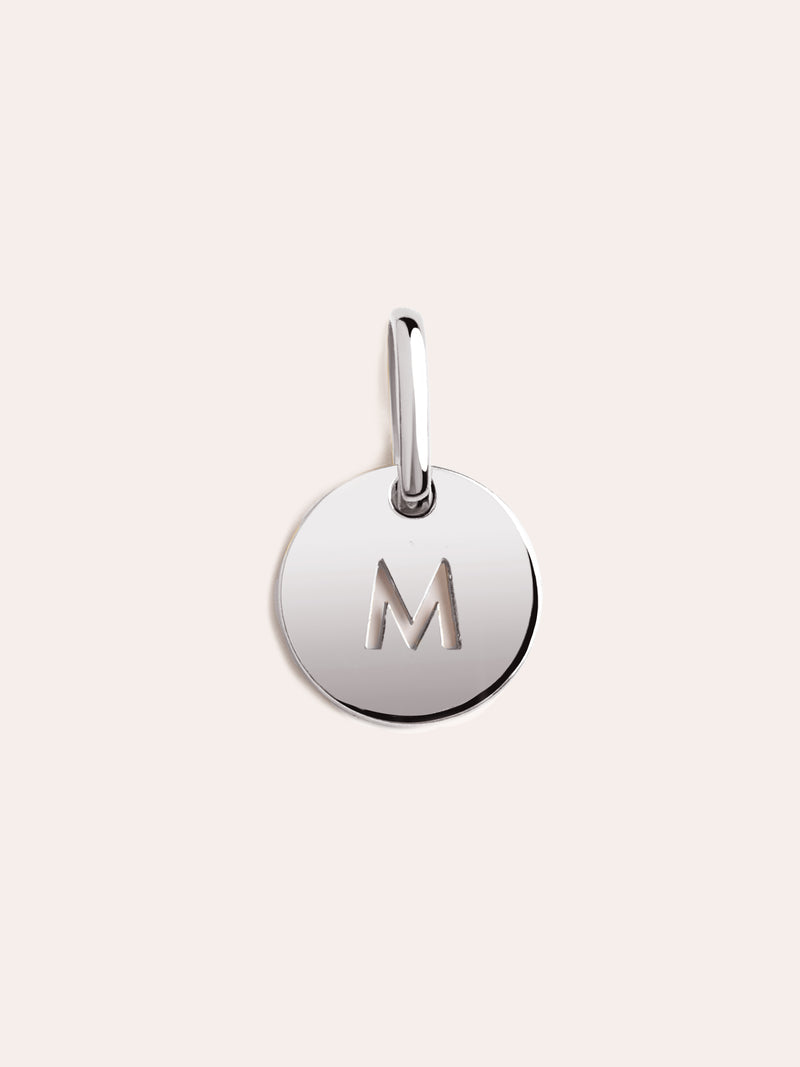Mini Medallion Silver Letter