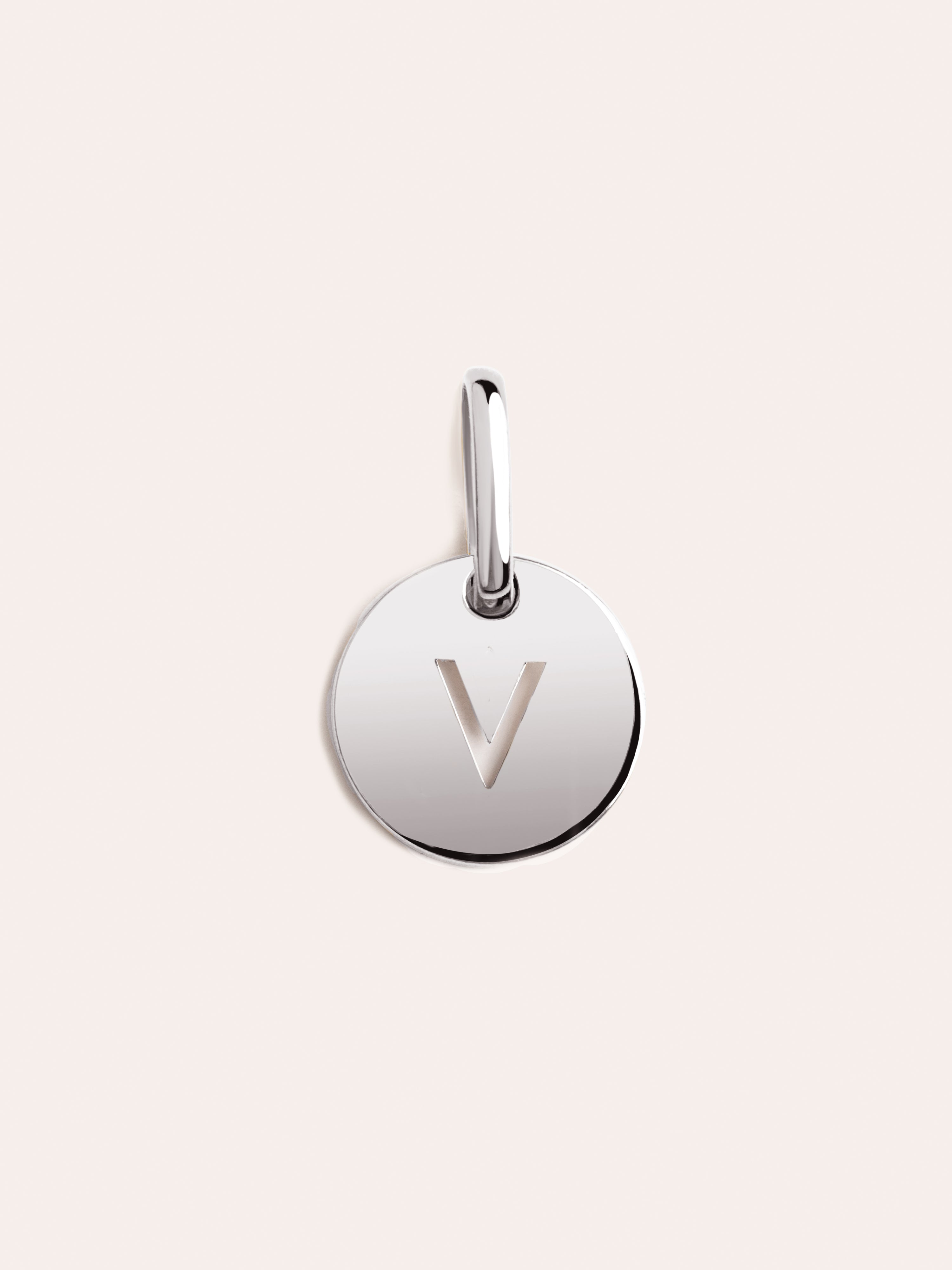 Mini Medallion Silver Letter