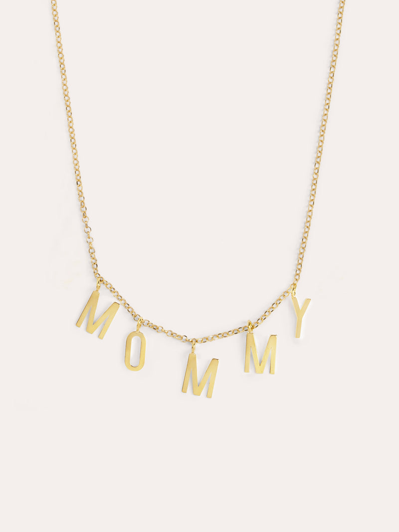 Letters Personalized Gold Necklace