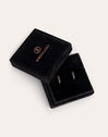 Pendientes Aro Grace Oro Blanco 9kt con Zafiros