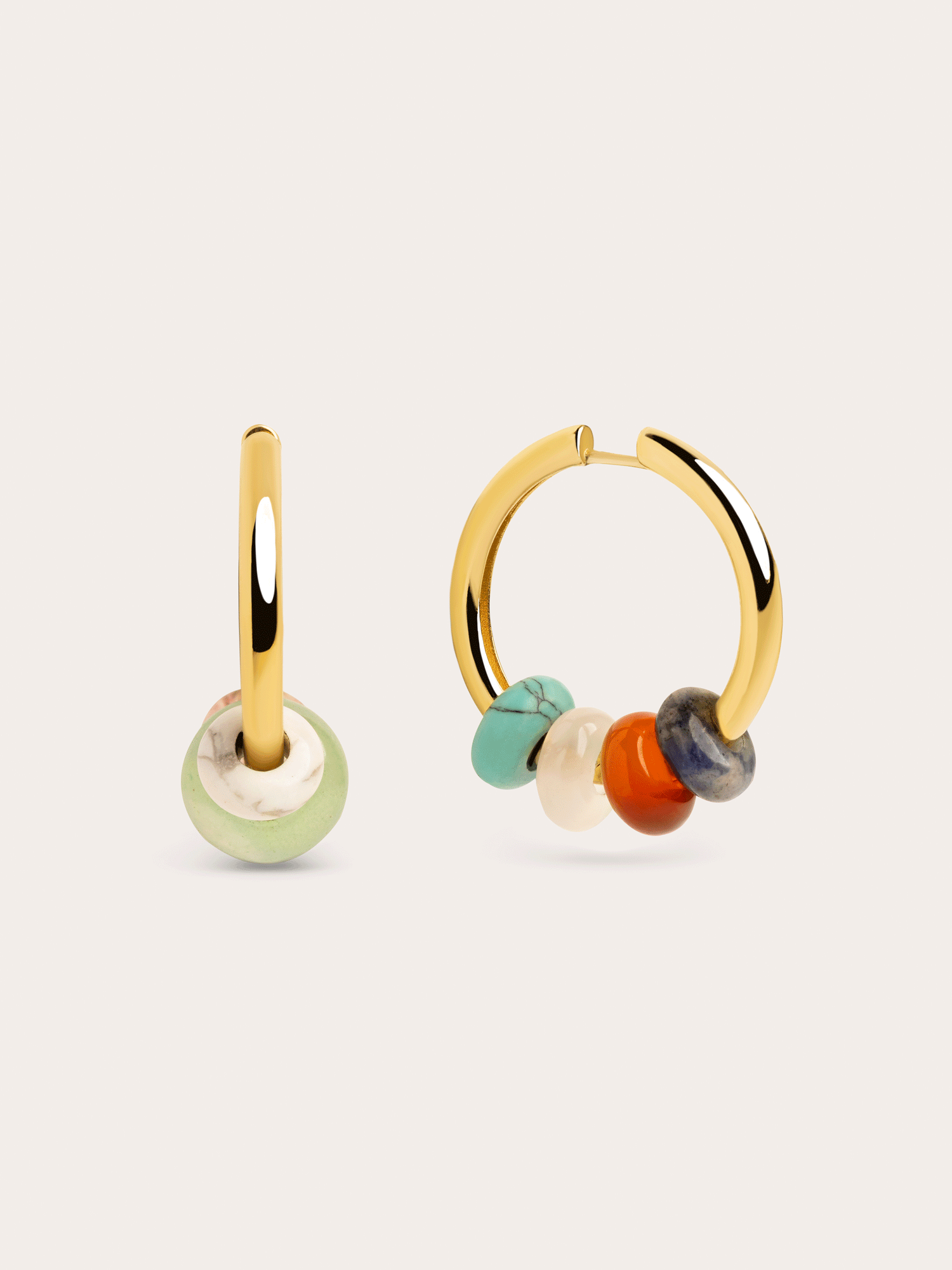 Pendientes con Piedras Naturales