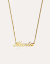 Carrie Personalized Gold Necklace
