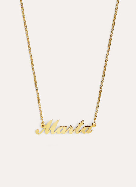 Carrie Personalized Gold Necklace