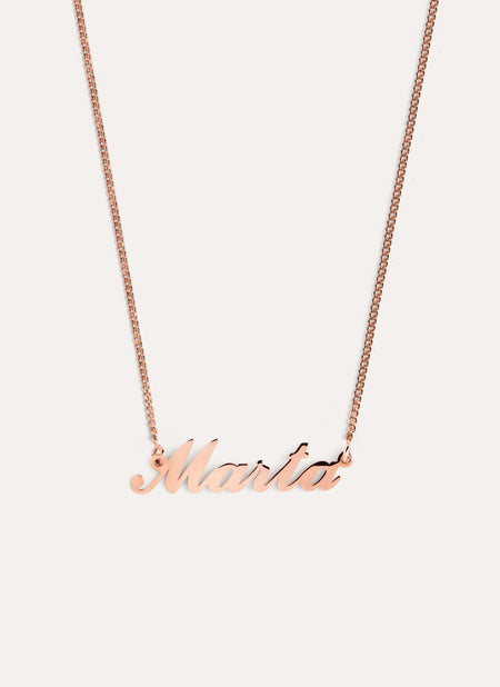 Carrie Personalized Rose Gold Necklace