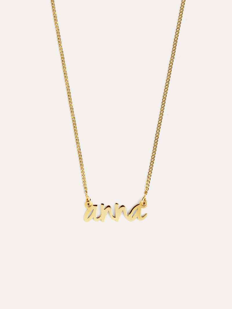 Collier Personnalisé Sue Argent Plaqué Or