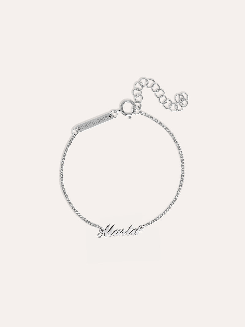 Carrie Personalisiertes Armband, Silber