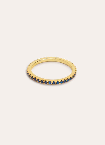 Cleo Navy Gold Ring