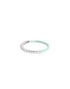 Anillo Half Sky Enamel Plata