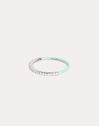 Anillo Half Sky Enamel Plata