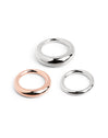 Pack 3 Anillos Kim Bicolor Oro Rosa