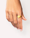 Anillo Sello Heart Oro