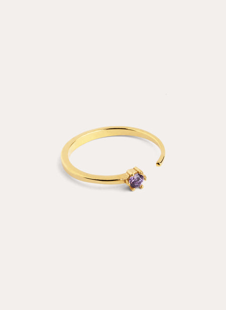 Sophie Lavender Gold Ring