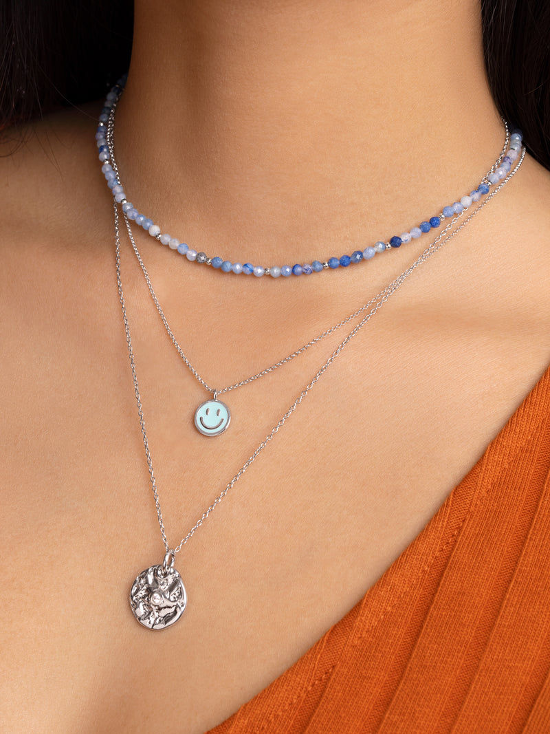 Colar Smiley Sky Enamel