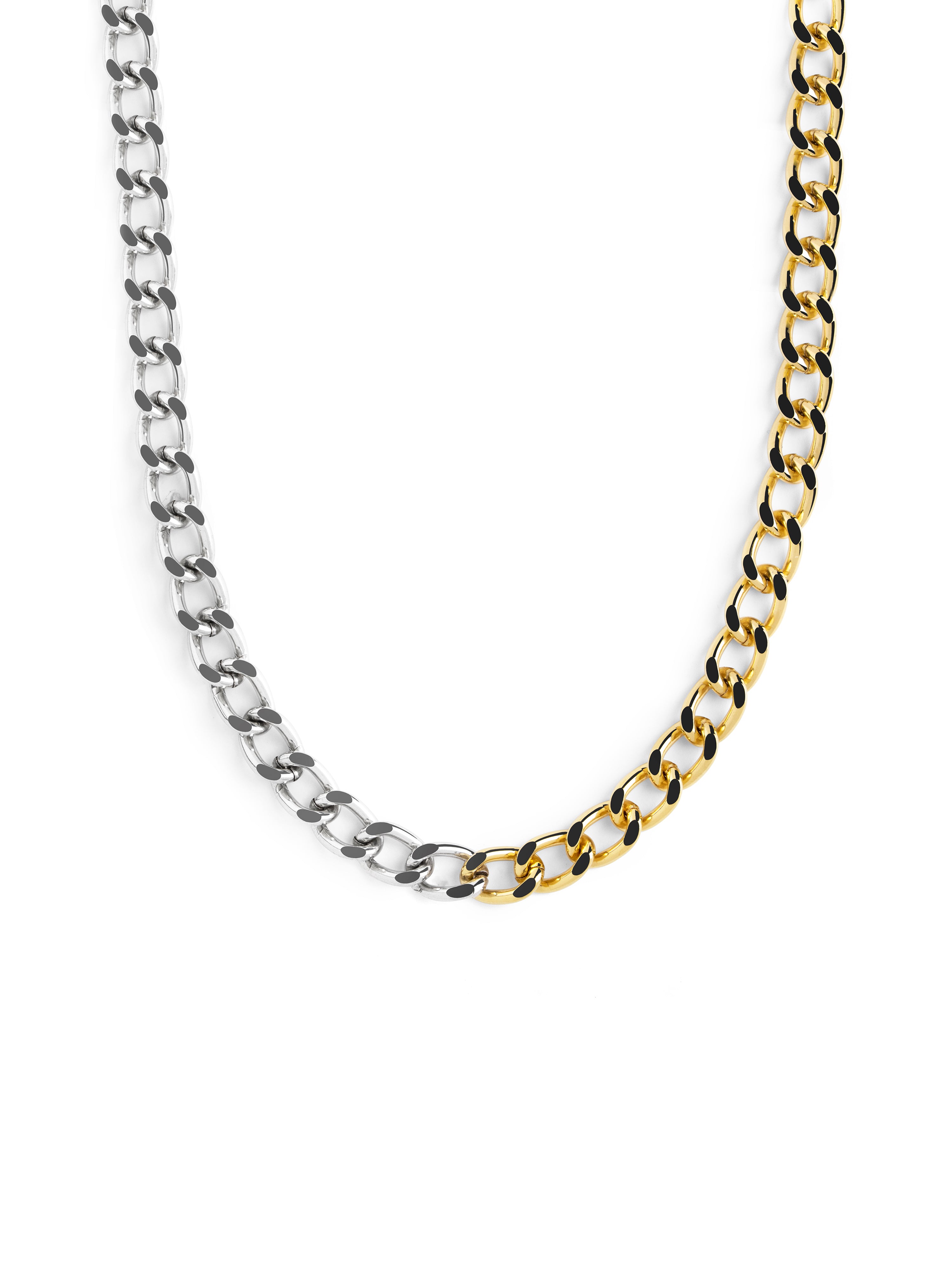 Collar Chunky Eslabón Bicolor