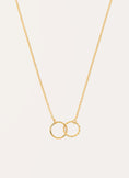 Circles Twist Gold Necklace