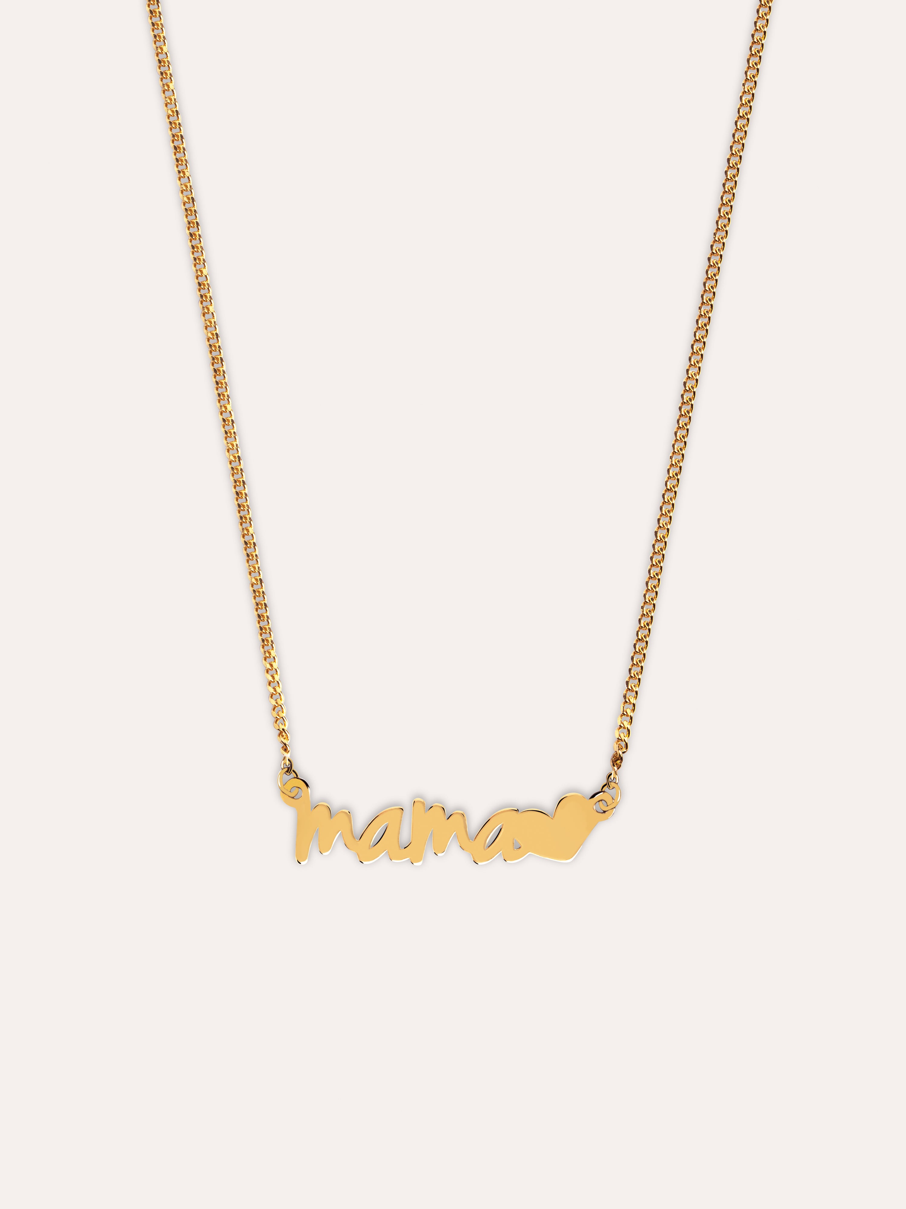Mama Heart Gold Necklace