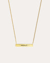 Collar Mamá Plate Plata Baño Oro