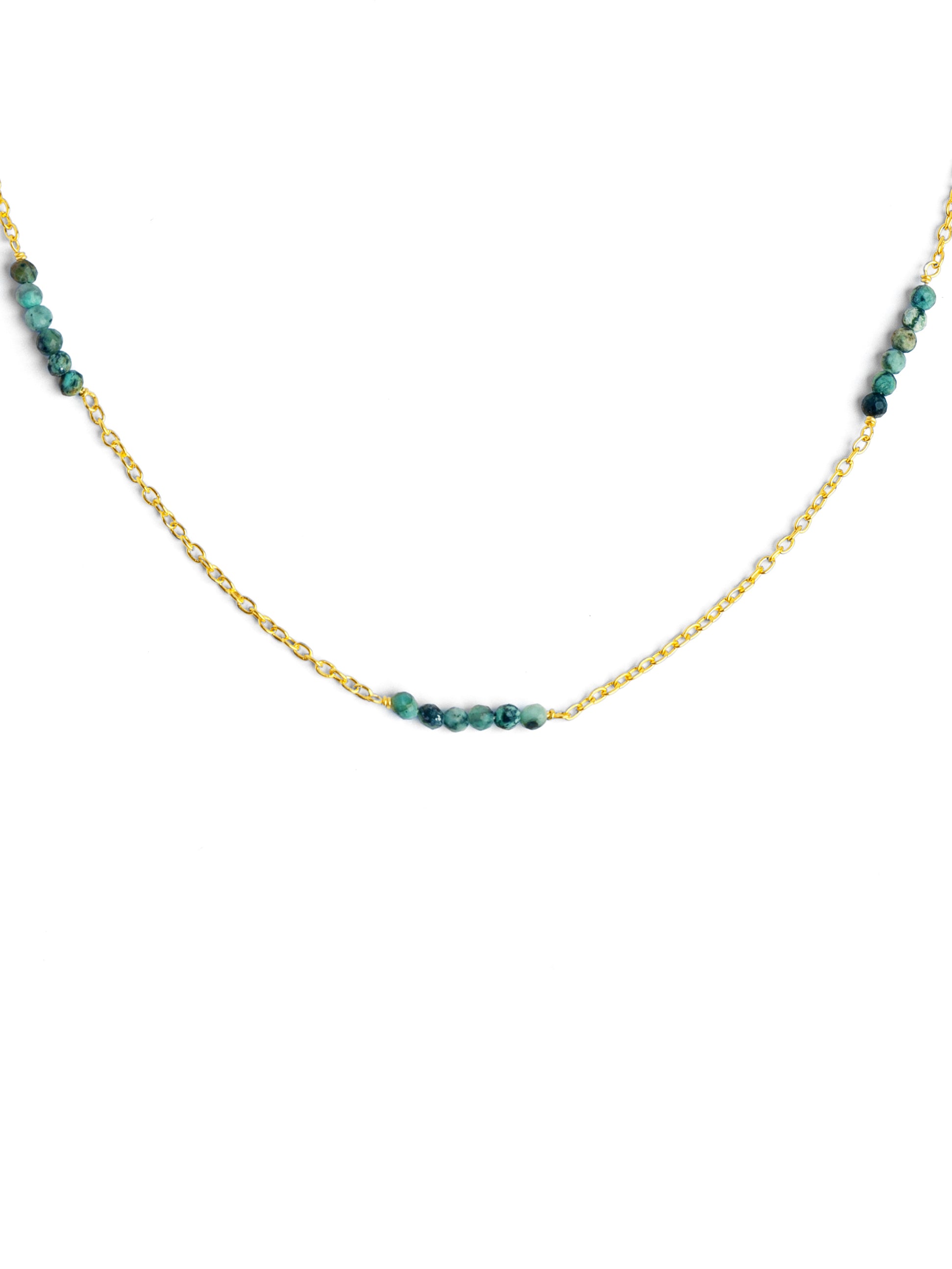 Marea Turquoise Gold Necklace